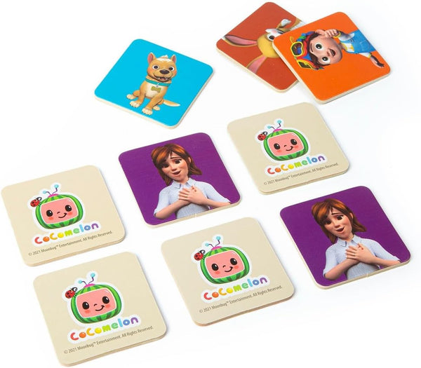 COCOMELON WOODEN MEMORY MATCH CARDS
