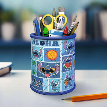 Ravensburger | Disney Stitch Pencil Holder 3D Puzzle, 54pc