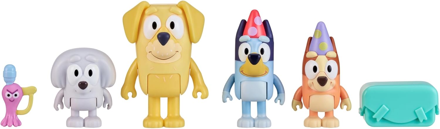 Bluey S9 Figure 4pk Pass the Parcel