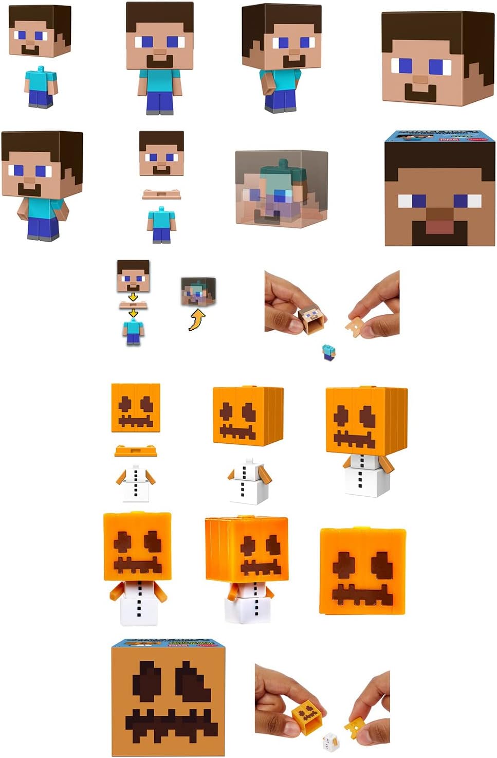 Minecraft Mob Head Minifigures Assortment
