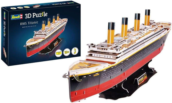 Revell 3D Puzzle 00170 RMS Titanic 113 Pieces, Highly Detailed, 80cm in length