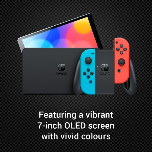NINTENDO SWITCH OLED NEON MARIO KART 8 & NSO