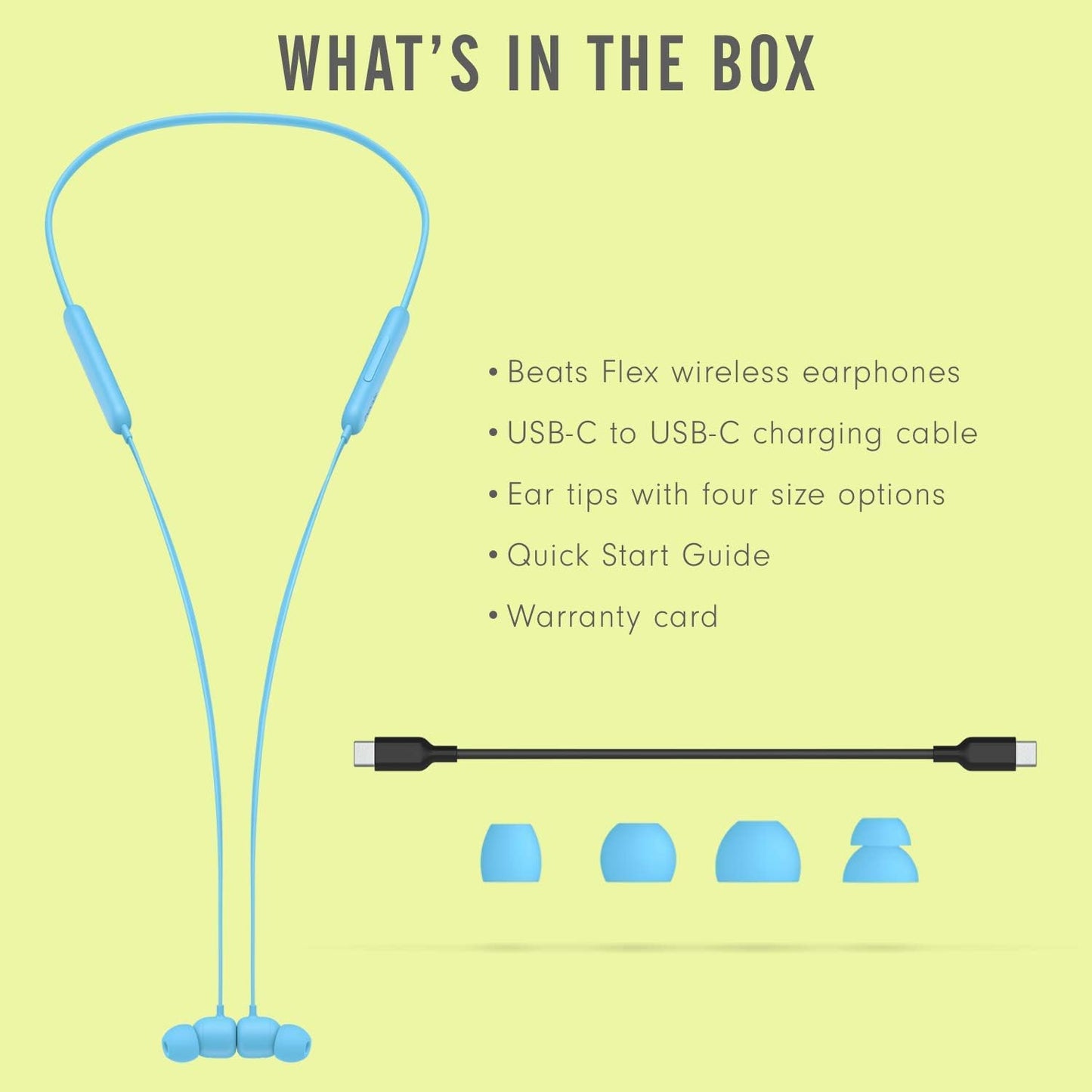 Beats Flex Wireless Earphones (Blue)