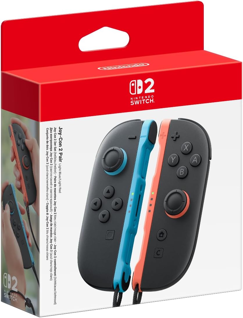 Nintendo Joy-Con 2 Pair – Light Blue and Light Red