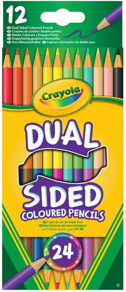 Crayola: 12 Dual Sided Coloured Pencils 12 Pack