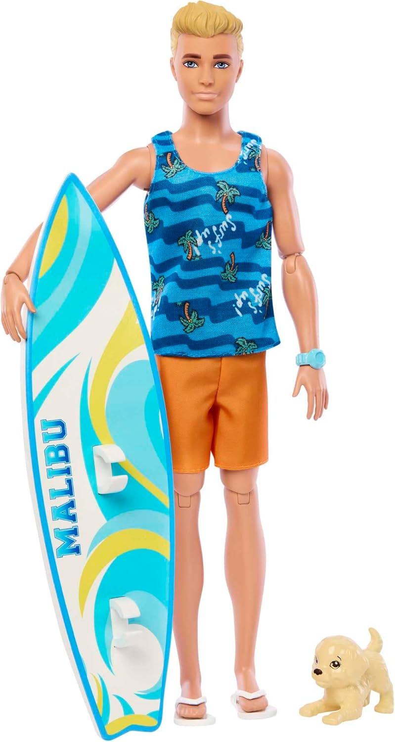 Barbie Movie Deluxe Ken and Surfboard