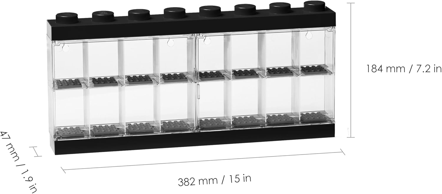 LEGO® | Storage: Minifigure Display Case 16 - Black (4066)
