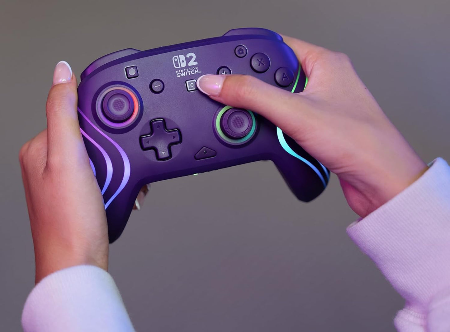 PDP Afterglow Wave Wireless Controller - Purple (Nintendo Switch 2)