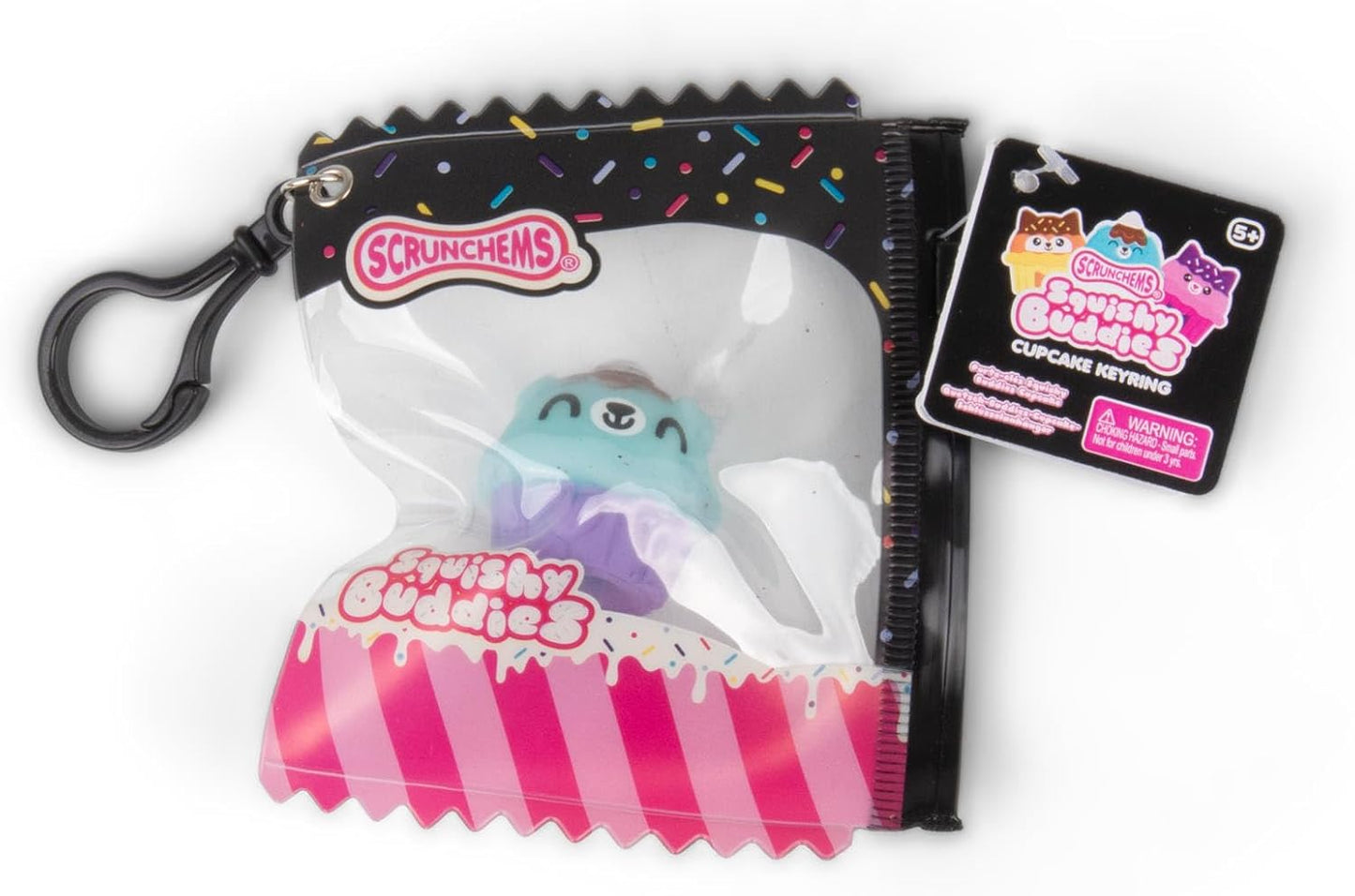 Scrunchems: Squishy Buddies Cupcake Keyring (Assorted)