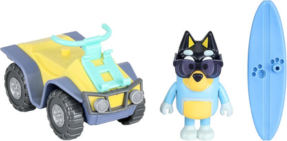 Bluey Beach S9 Vehicle & Figure - Beach Quad