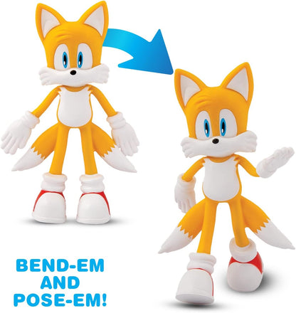 Sonic The Hedgehog Bend-Ems 4-Character Pack Action Figures