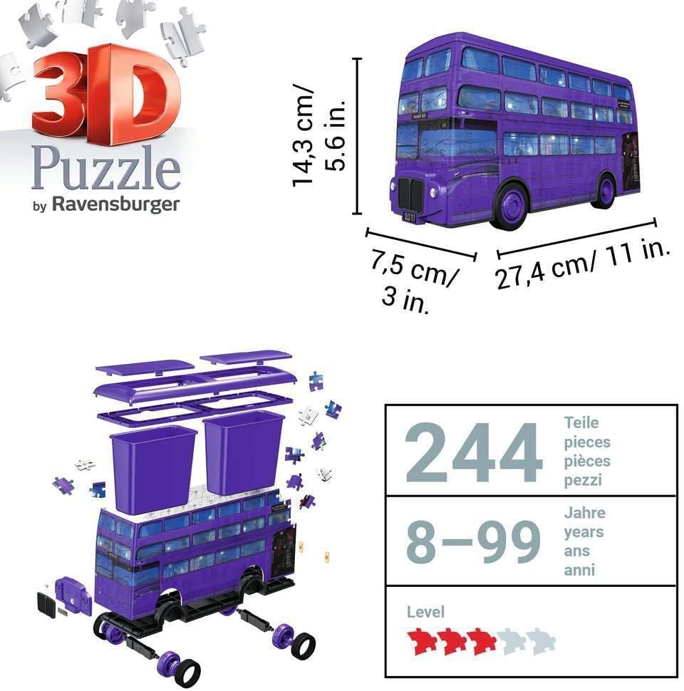 Ravensburger | Harry Potter Knight Bus 216 Piece 3D Puzzle