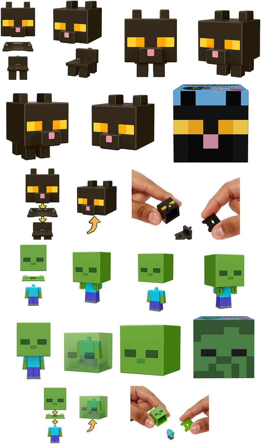 Minecraft Mob Head Minifigures Assortment