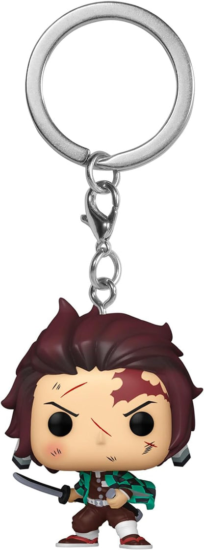 FUNKO POP! : DEMON SLAYER - TANJIRO KAMADO (BATTLE) POCKET KEYCHAIN