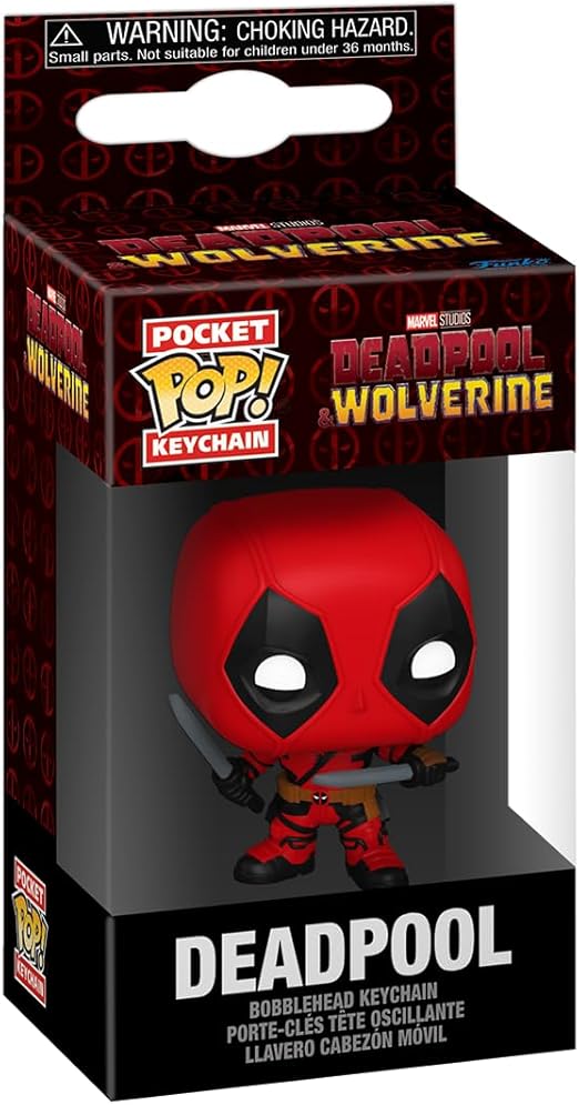 Pocket POP! Keychain:  Marvel Deadpool & Wolverine Deadpool