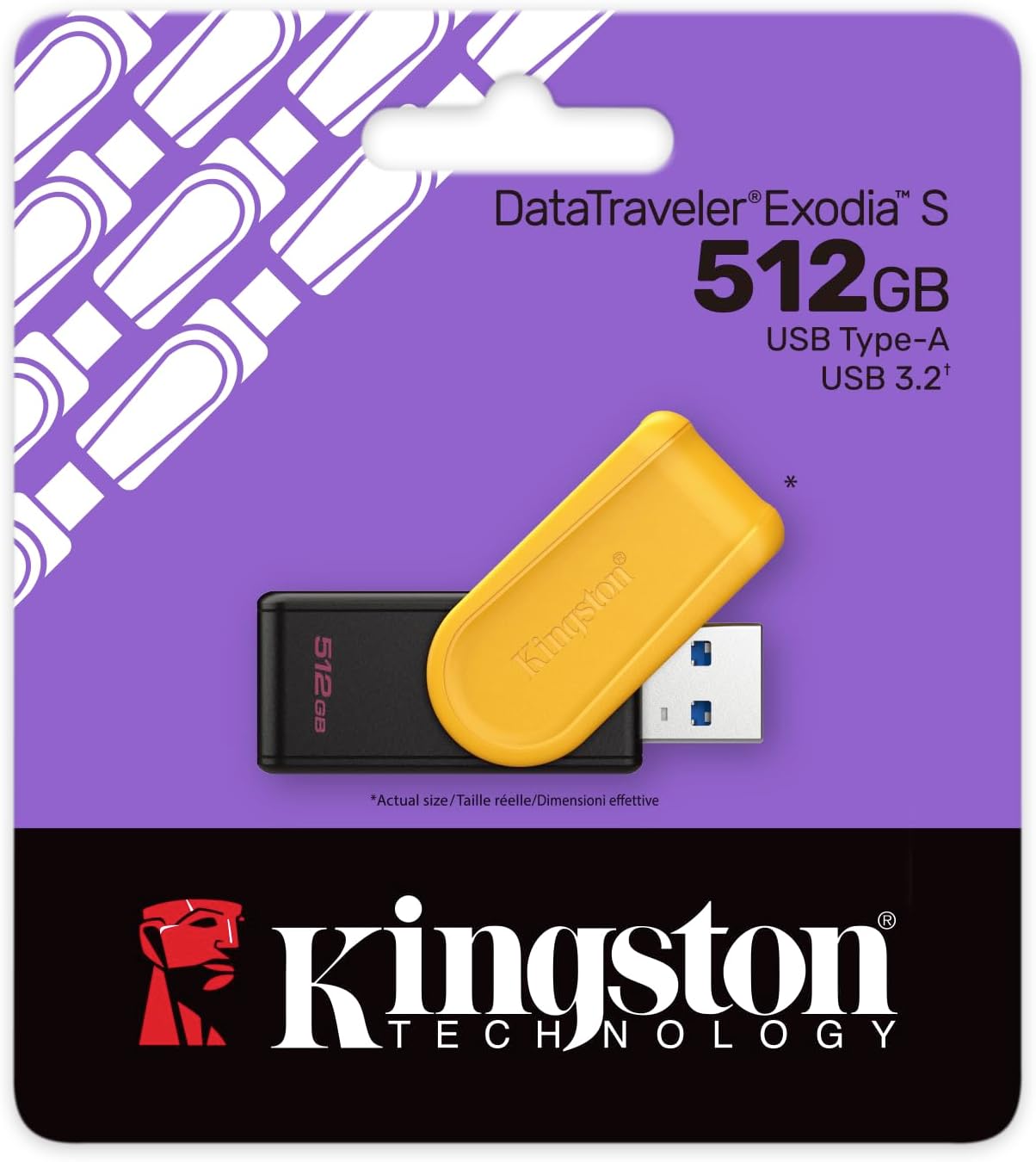 Kingston USB 3.2 Flash Drive 512GB Datatraveler Exodia S