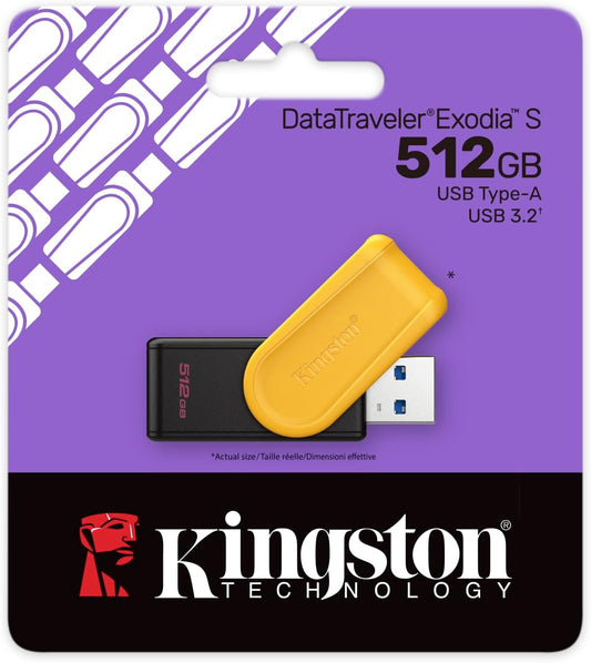Kingston USB 3.2 Flash Drive 512GB Datatraveler Exodia S