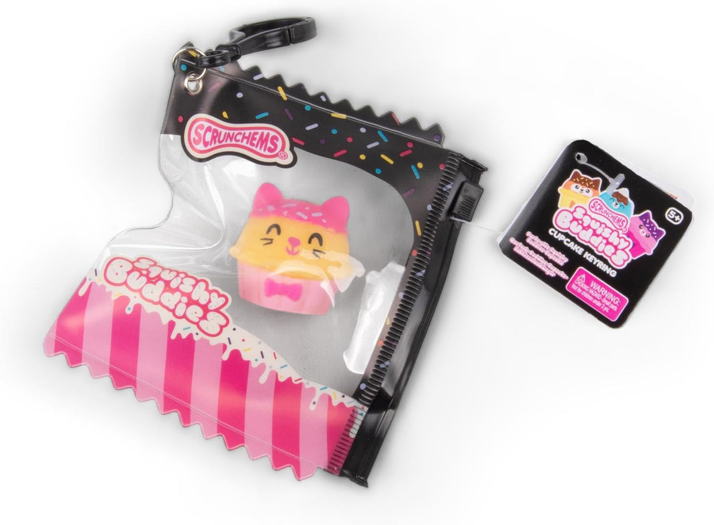 Scrunchems: Squishy Buddies Cupcake Keyring (Assorted)