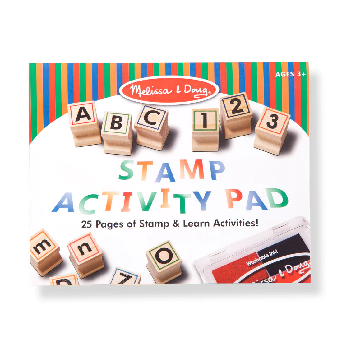 Melissa & Doug: Deluxe Wooden Stamp Set - ABCs 123s