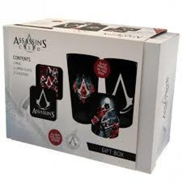 Gift Box: Assassin's Creed - Assassins Mug, Large Glass and 2 Coasters