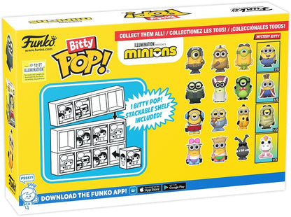Blister 4 figures Bitty POP Minions