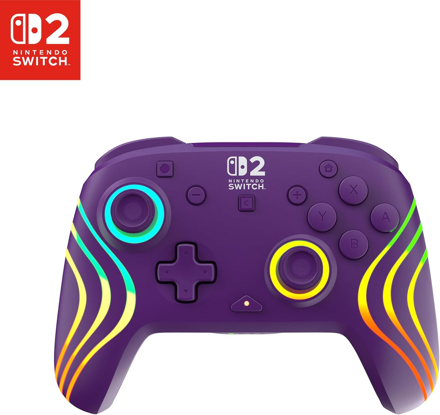 PDP Afterglow Wave Wireless Controller - Purple (Nintendo Switch 2)