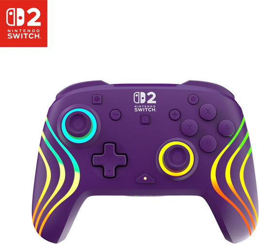 PDP Afterglow Wave Wireless Controller - Purple (Nintendo Switch 2)