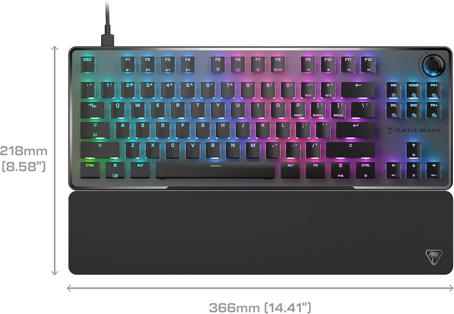 Turtle Beach Vulcan II TKL Pro Magnetic Mechanical RGB Gaming Keyboard