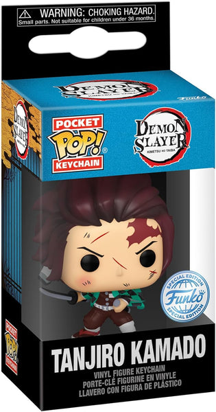 FUNKO POP! : DEMON SLAYER - TANJIRO KAMADO (BATTLE) POCKET KEYCHAIN