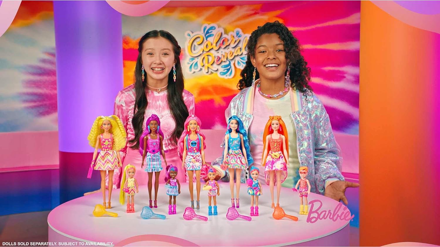 Barbie Colour Reveal Neon Tie Dye Assorted