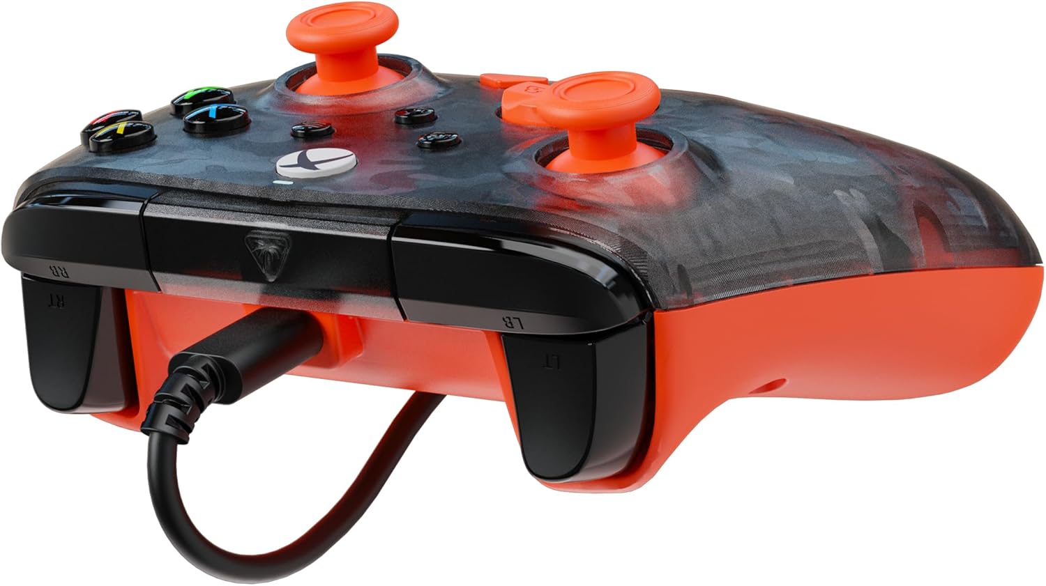 Turtle Beach Rematch Controller, Green Camo Black/Orange | Xbox