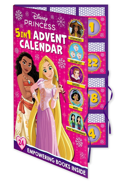 Disney Princess 5-in-1 Advent Calendar Books