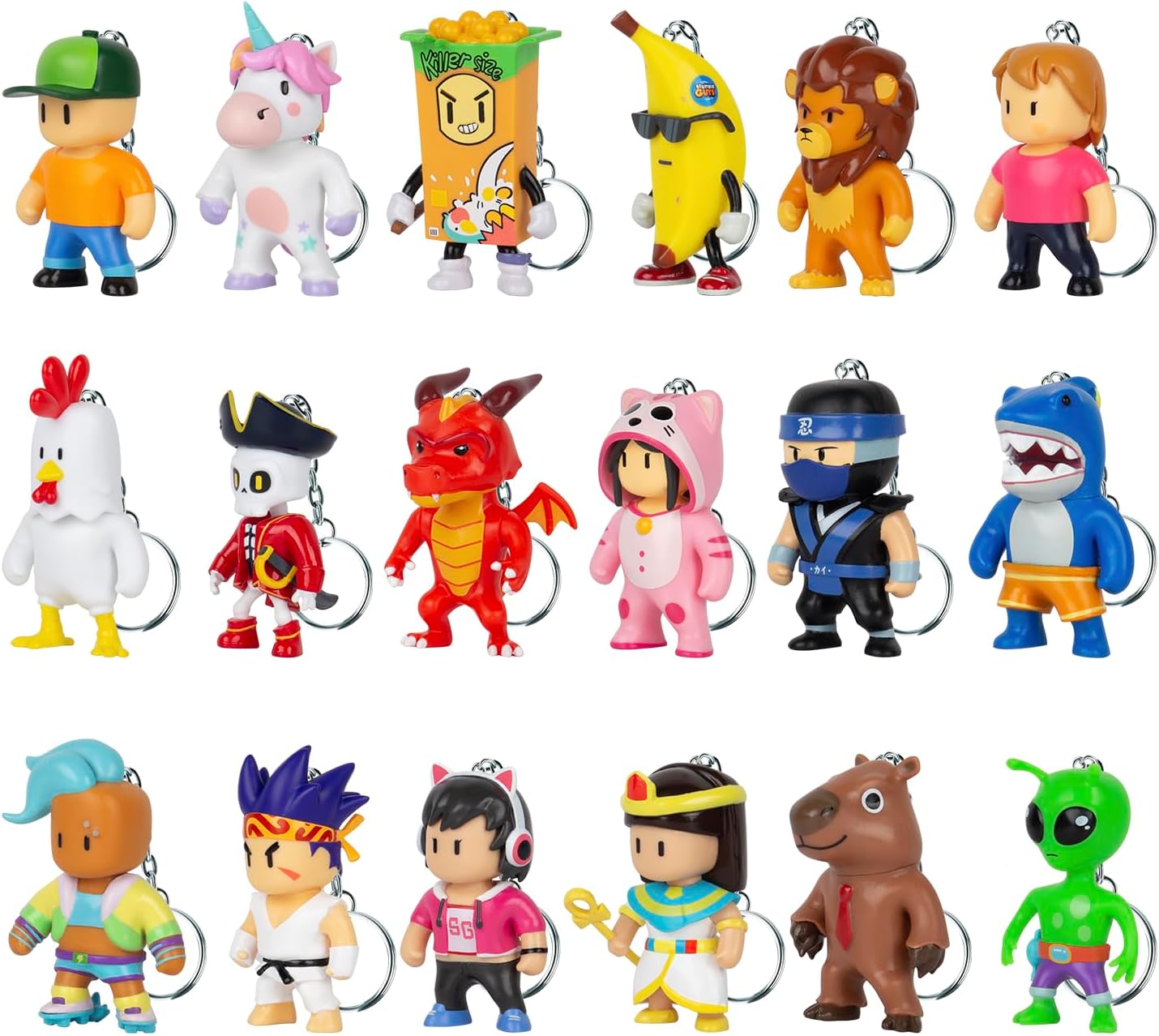 Stumble Guys 2" Collectable Keychains