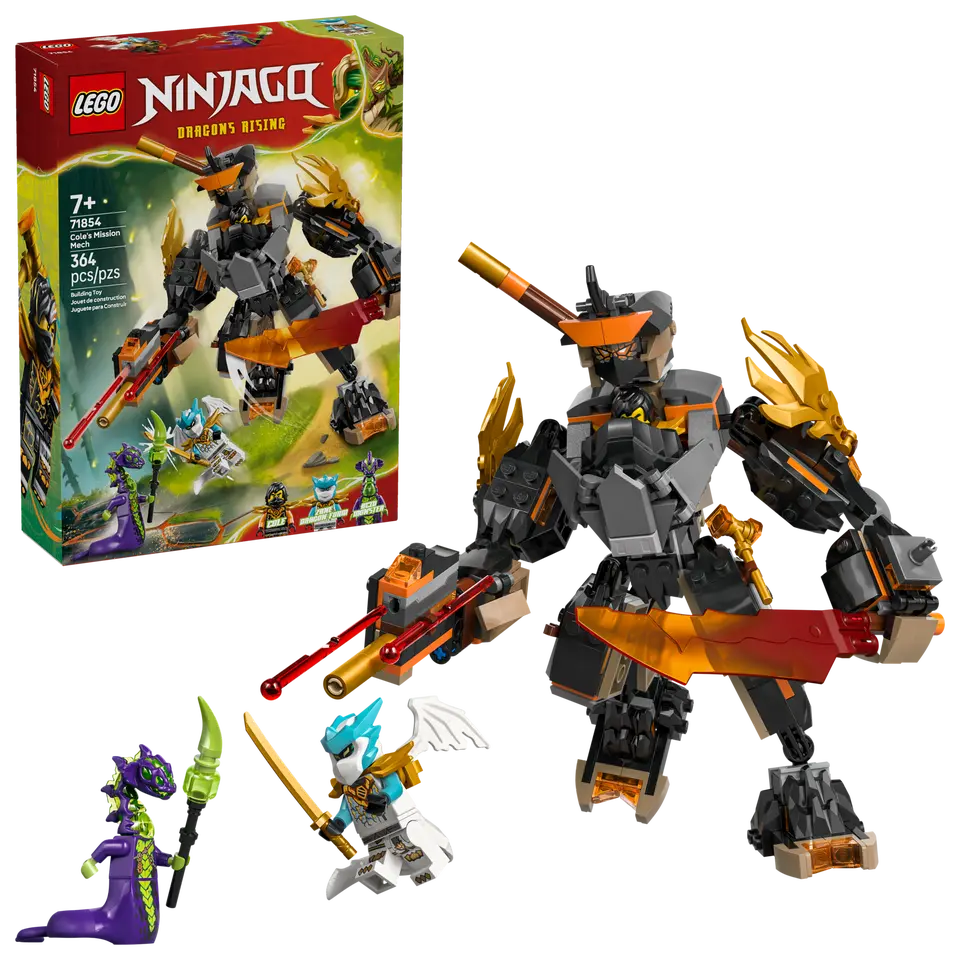LEGO® | NINJAGO: Cole's Mission Mech & Dragon Zane (71854)