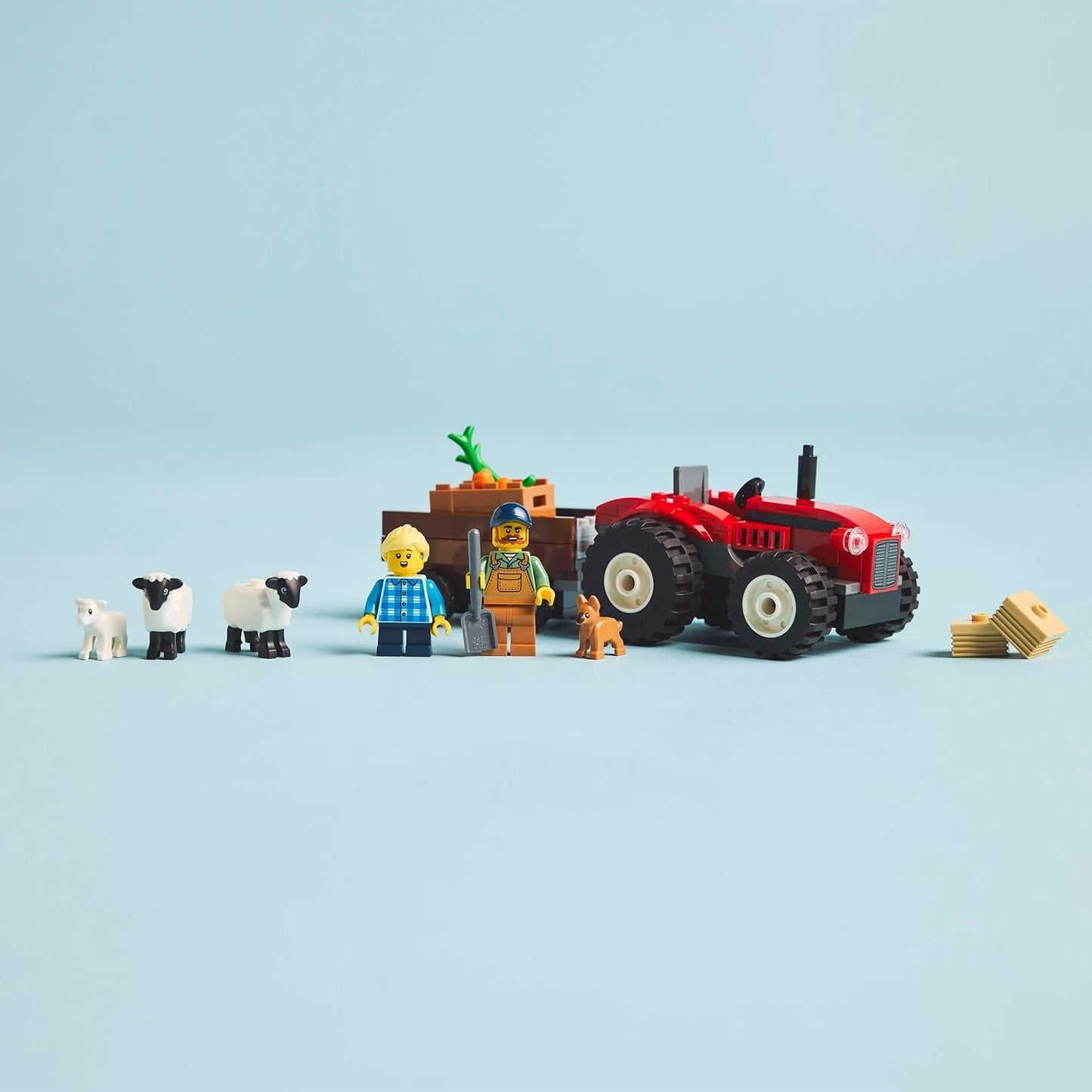 LEGO® | City: Red Farm Tractor with Trailer & Sheep (60461)