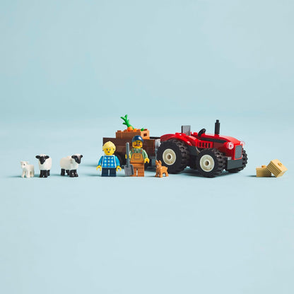 LEGO® | City: Red Farm Tractor with Trailer & Sheep (60461)