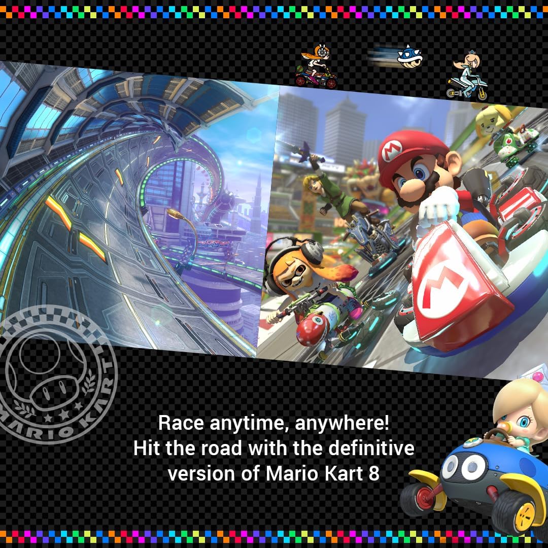 NINTENDO SWITCH OLED NEON MARIO KART 8 & NSO