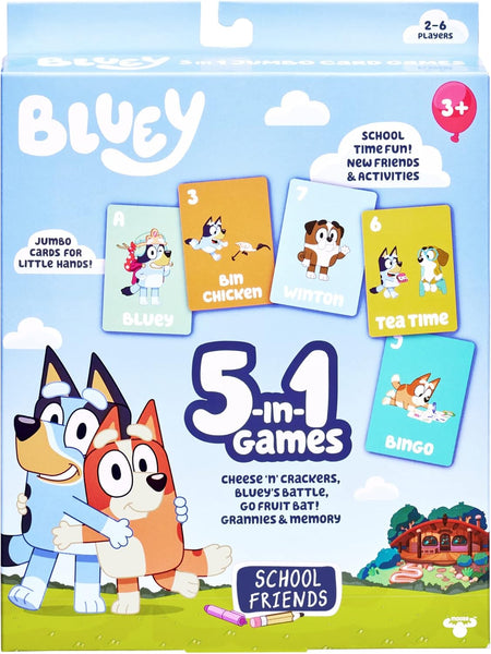 Bluey: 5 in 1 Card Game Set