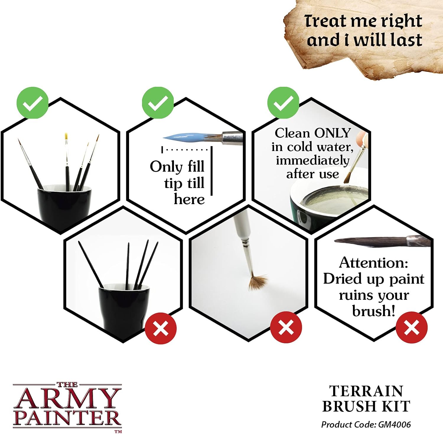 The Army Painter - GameMaster - Terrain Brush Kit