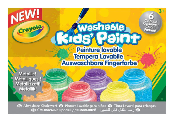 Crayola 6 Washable Metallic Paint Set