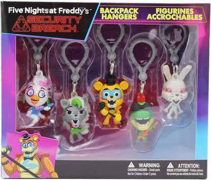 Five Nights at Freddy's: Security Breach - Backpack Hangers S1 Collector's Box 5-Pack