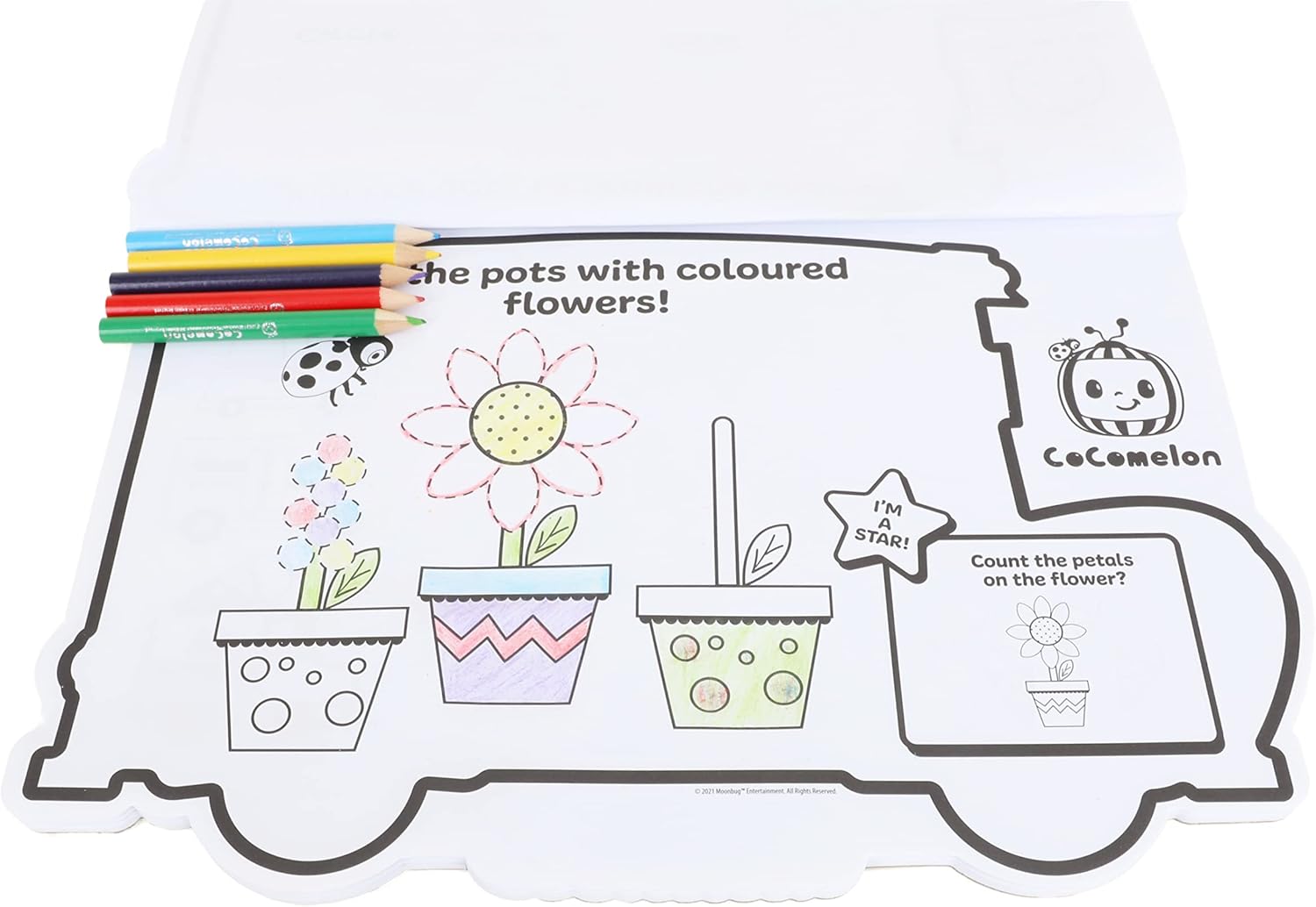 Cocomelon Activity Case with Bubble Stickers