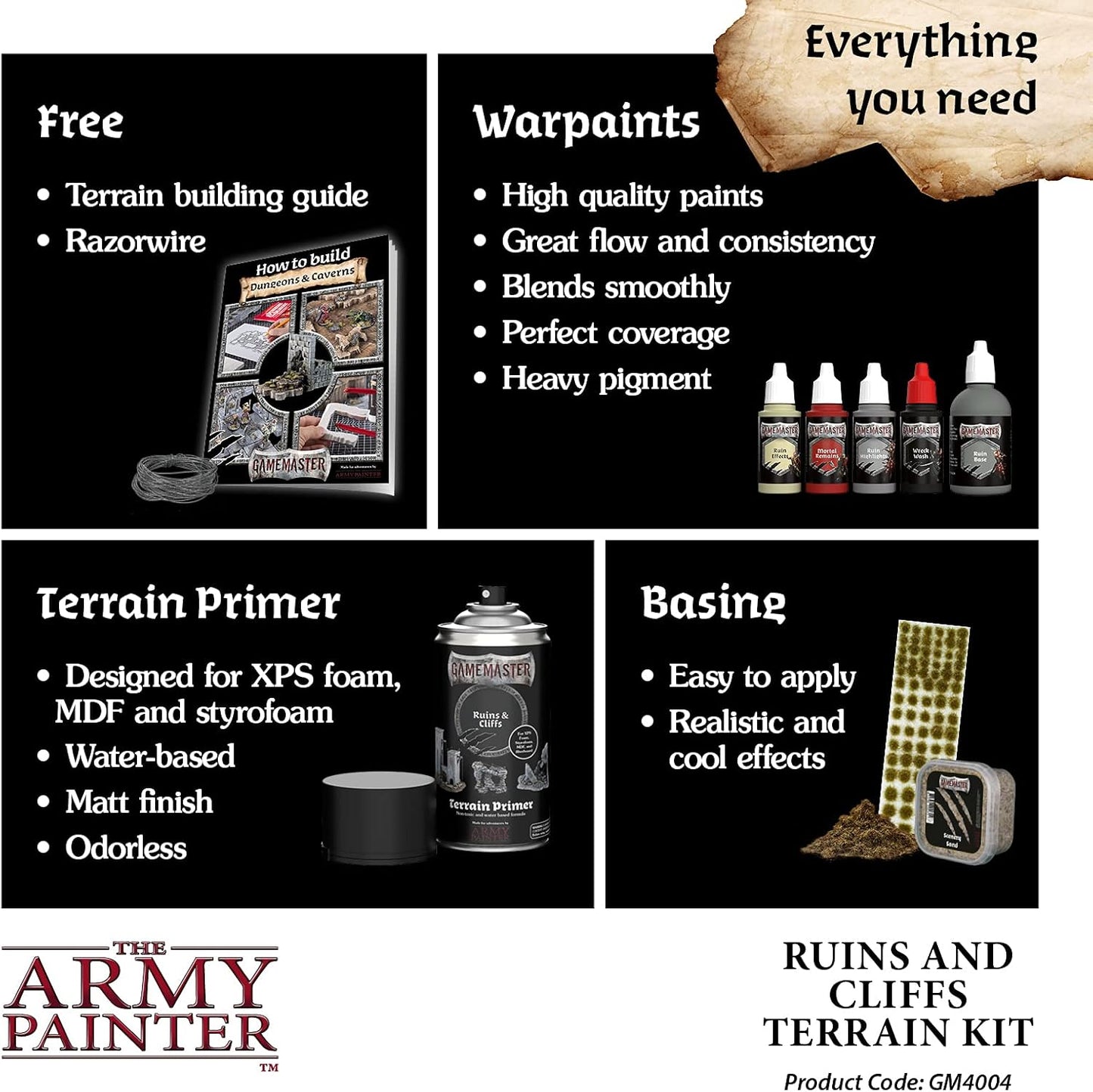 The Army Painter - GameMaster - Ruins & Cliffs Terrain Kit