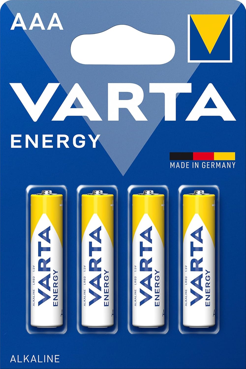 Varta Energy Alkaline AAA Batteries LR03 (Blister Pack)