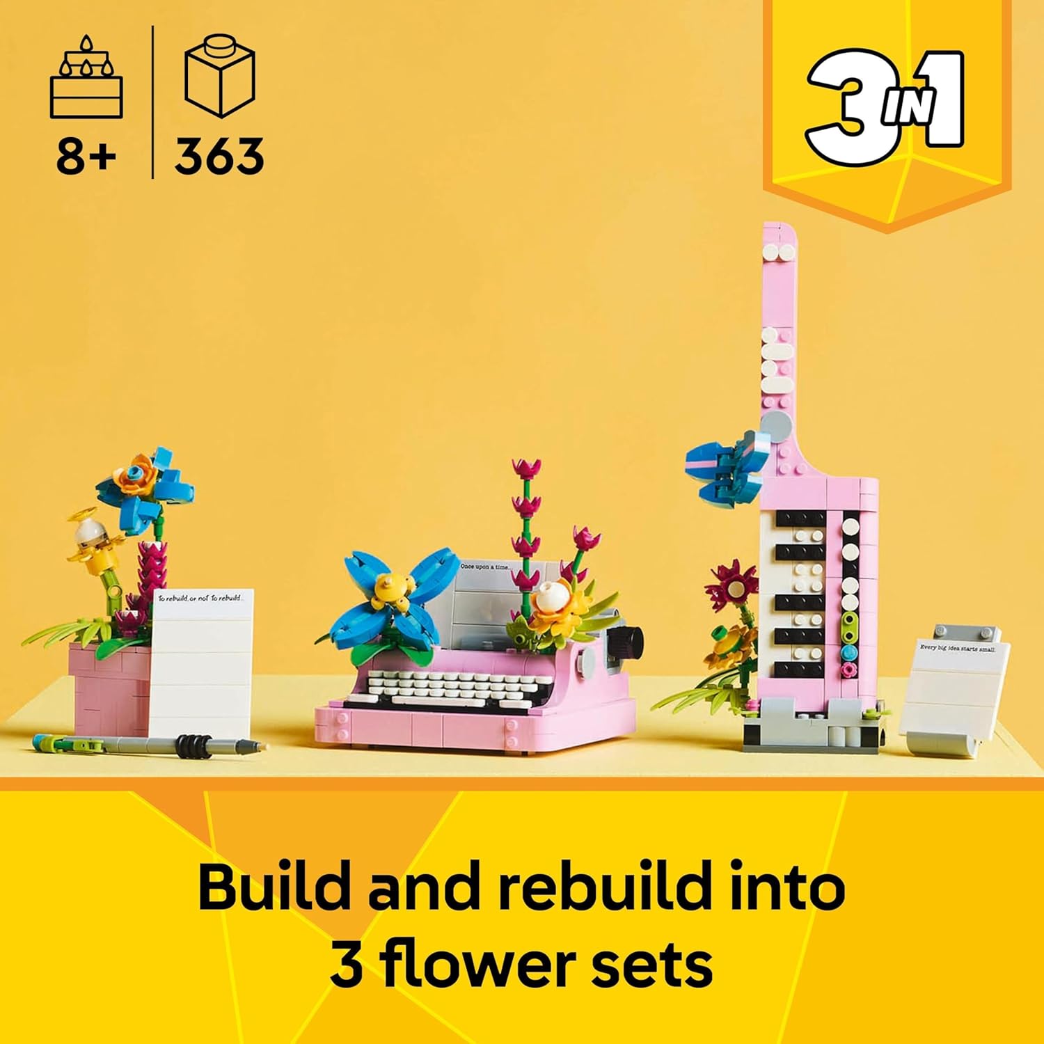 LEGO® | Creator 3in1: Typewriter with Flowers (31169)