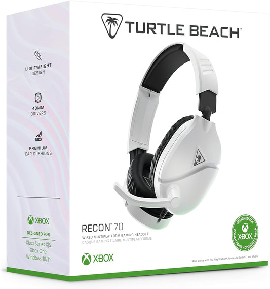 Turtle Beach Recon 70 Headset, White | Xbox Series X