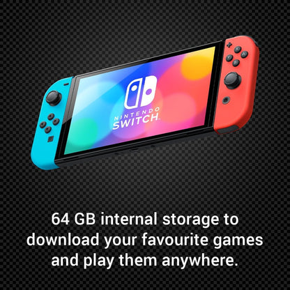 NINTENDO SWITCH OLED NEON MARIO KART 8 & NSO