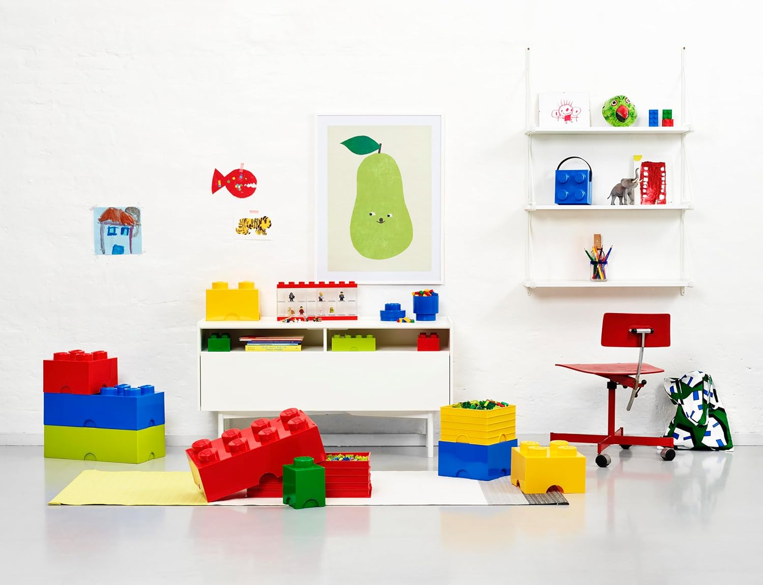 LEGO® | Storage: Minifigure Display Case 16 - Blue (4066)