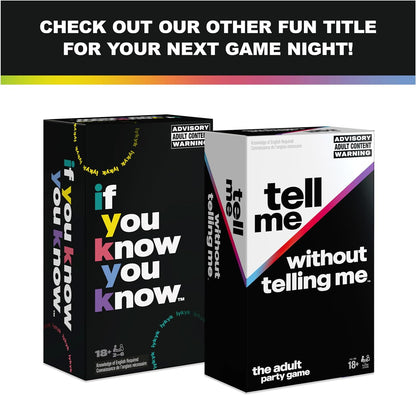 TELL ME WITHOUT TELLING ME