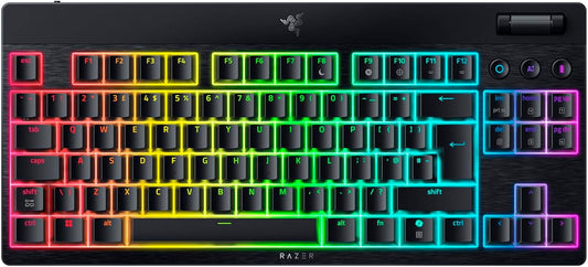Razer BlackWidow V4 Tenkeyless HyperSpeed Low Profile Wireless Gaming Keyboard